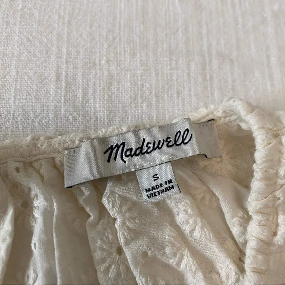 Madewell Eyelet Puff Sleeve Blouse